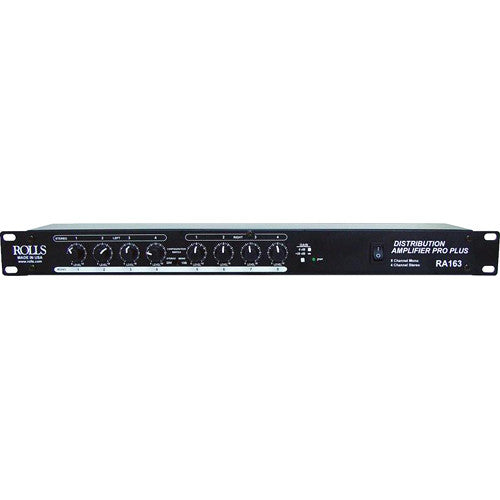 Rolls RA163 XLR Distribution Amp 8 CH Mono/4 CH Stero