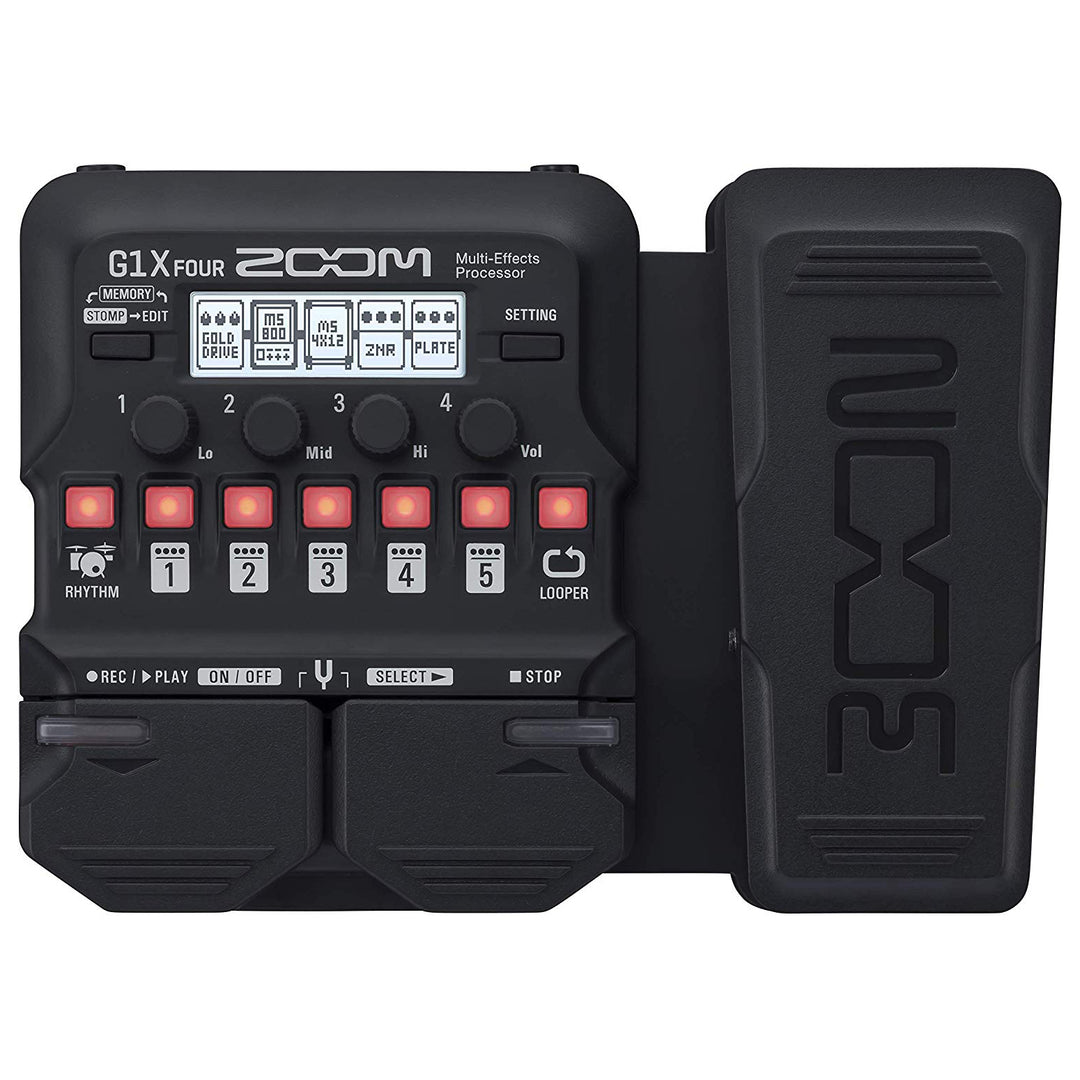 Zoom G1X FOUR Multi-Effects Processor Guitar Pedal w/ Expression Pedal
