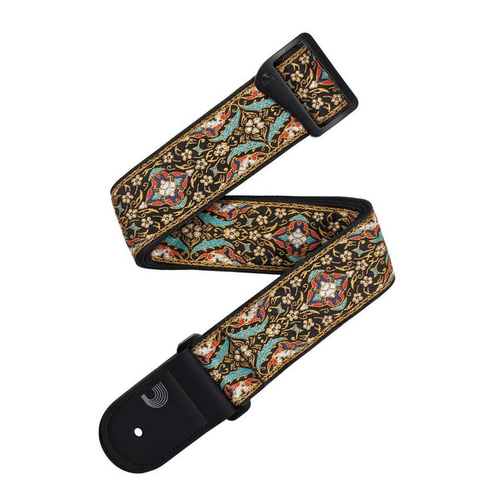 D'Addario Eco-Comfort Strap Line Extensions 50MM REC PERSIAN WVN, BK