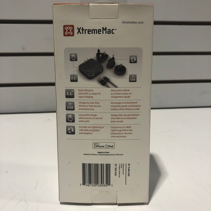 XtremeMac A-IPU-IHL-13 - Dual-USB Wall Charger