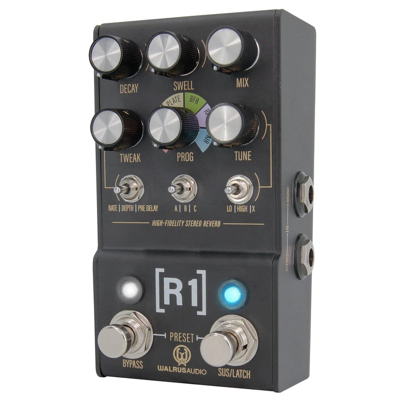 Walrus Audio MAKO Series: R1 High-Fidelity Stereo Reverb Guitar Effect Pedal