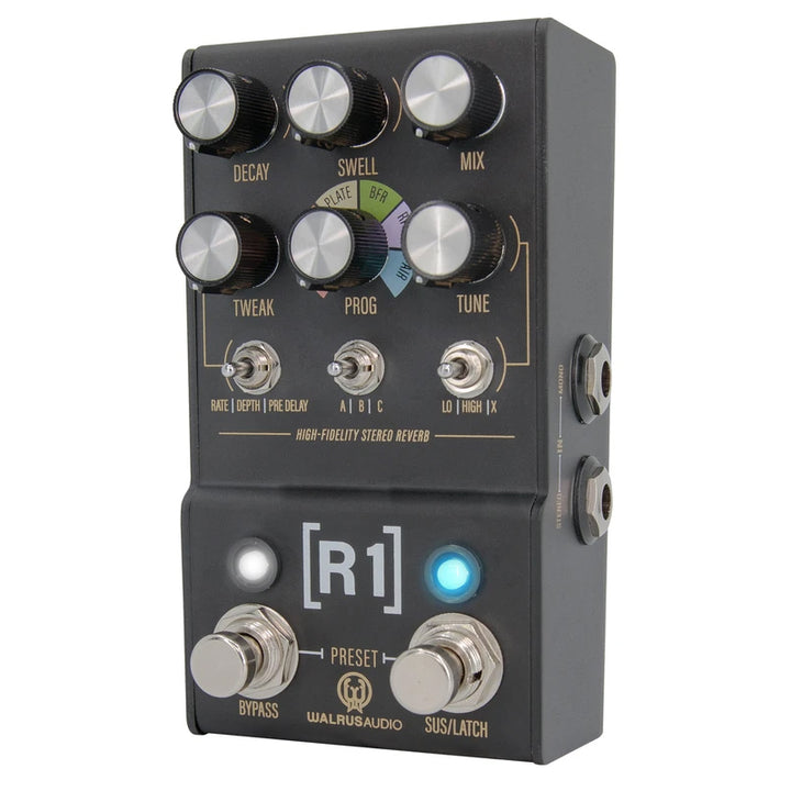 Walrus Audio MAKO Series: R1 High-Fidelity Stereo Reverb Guitar Effect Pedal