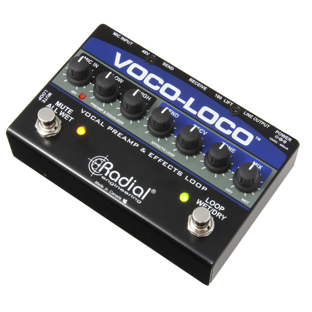 Radial Voco-Loco Effects Switcher for Voice or Instrument