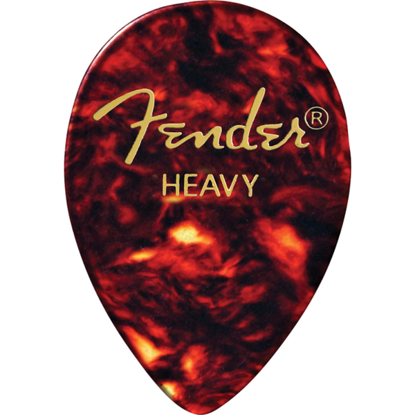 Fender 358 Shape Classic Celluloid Picks - 1/2 Gross (72 Count) - Tortoise Shell