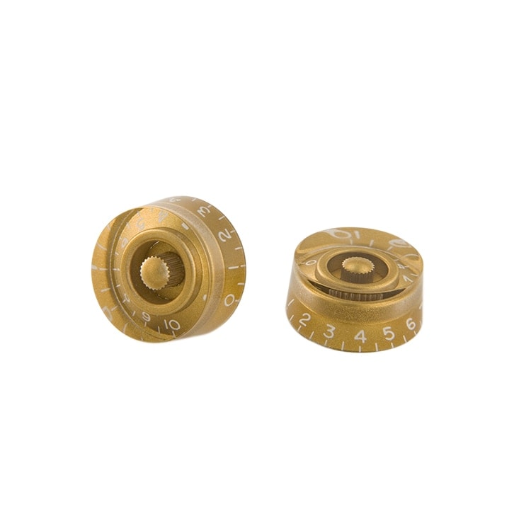 Gibson Round See Through Speed Knob Set - Gold