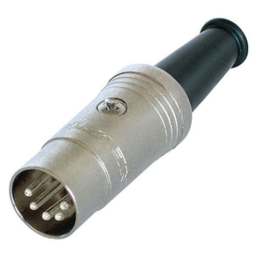 Neutrik NYS322 - Nickel Male 5 Pole DIN Plug with Silver Contacts