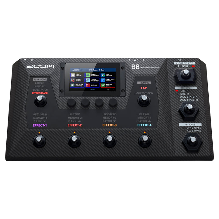 Zoom B6 Bass Guitar Multi-Effects Processing Pedal