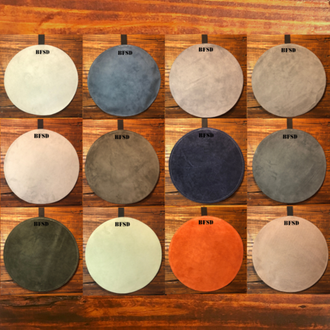 Big Fat Snare Drum SUEDE-BB-14-The Millionaire Suede Snare Drum ''Burgess Blue''