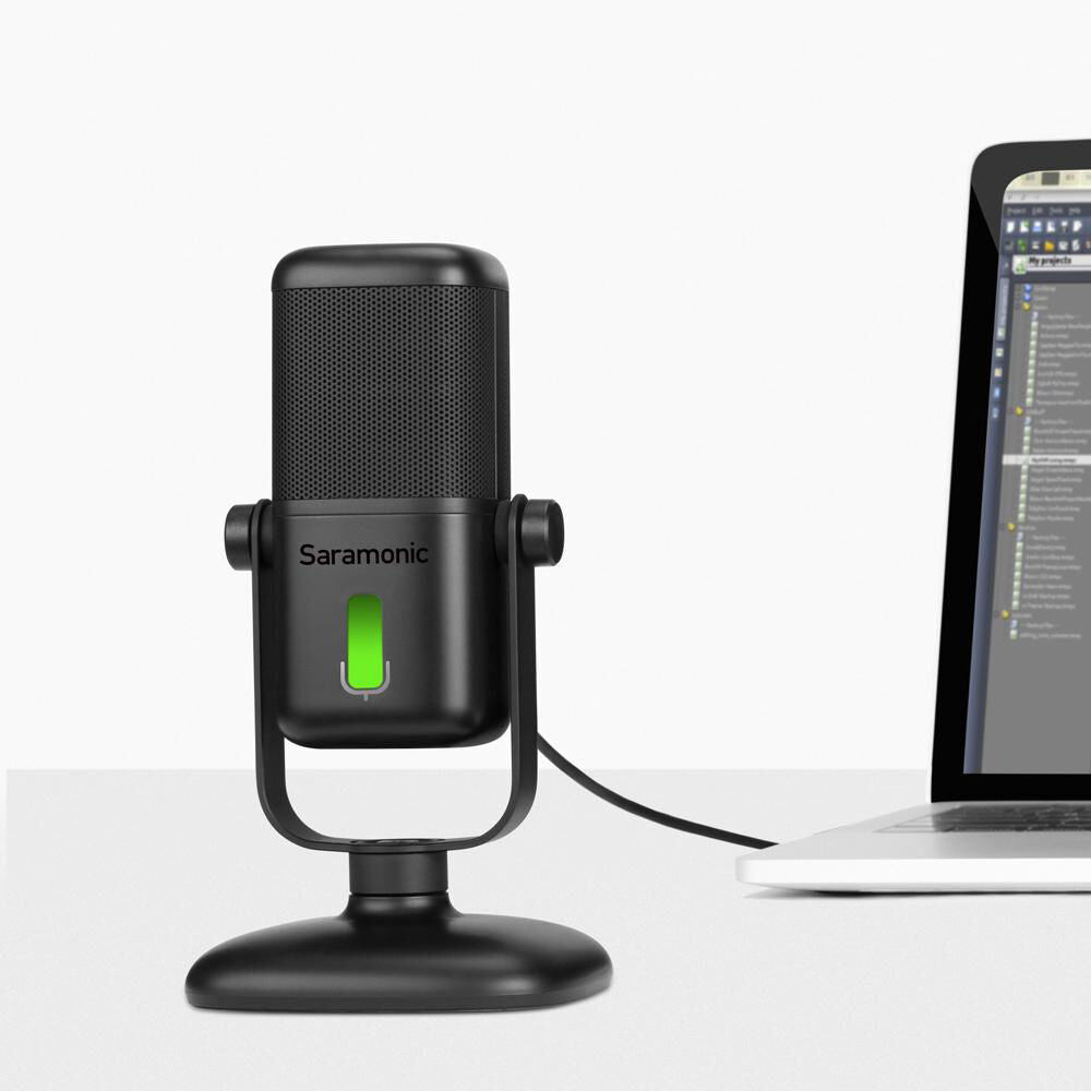 Saramonic SR-MV2000 Large-Diaphragm Cardioid USB Microphone for Computers and USB Type-C Mobile Devices