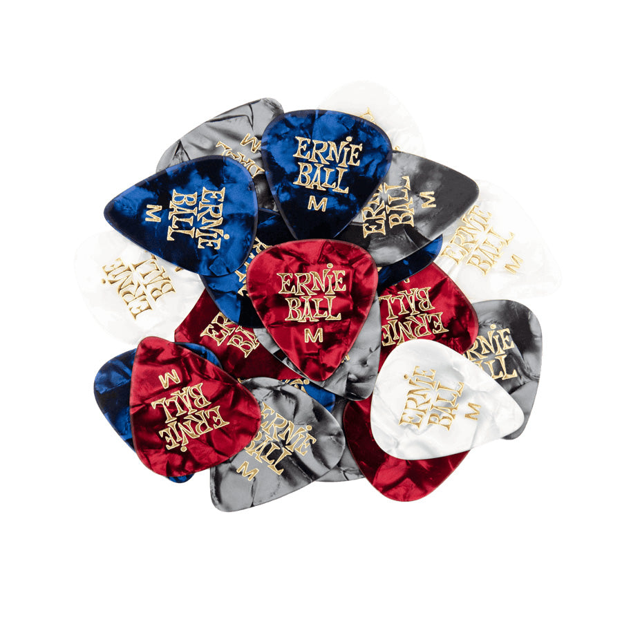 Ernie Ball Guitar Picks Pearloid (Bag of 144) - Medium Assorted