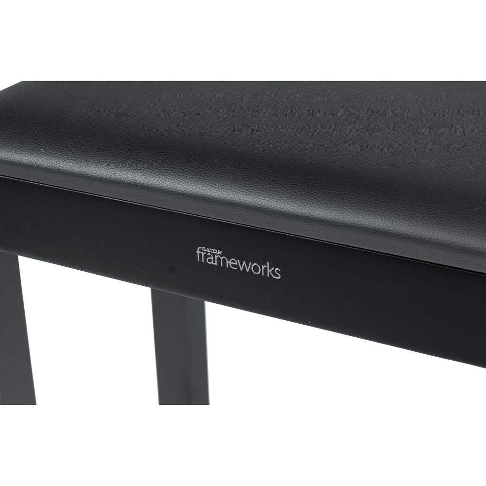 Gator Deluxe Wooden Piano Bench - Black