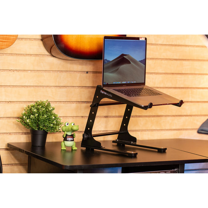 Gator Frameworks Portable Fixed Height Desktop Laptop & DJ Controller Stand