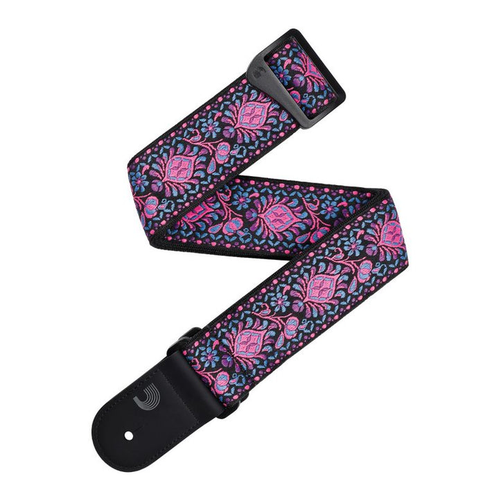 D'Addario Eco-Comfort Strap Line Extensions 50MM REC WVN OUTRUN, MONTEREY