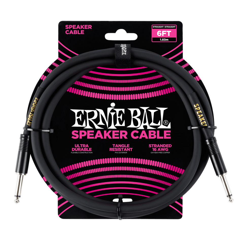 Ernie Ball Speaker Cable Black - 6’