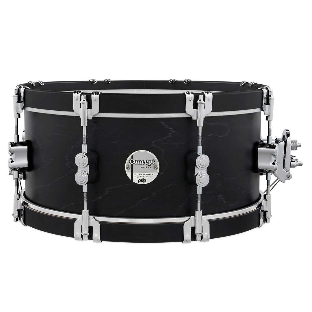 PDP Concept Maple Classic 6.5x14 Snare Drum - Ebony Stain w/ Ebony Stain Hoops