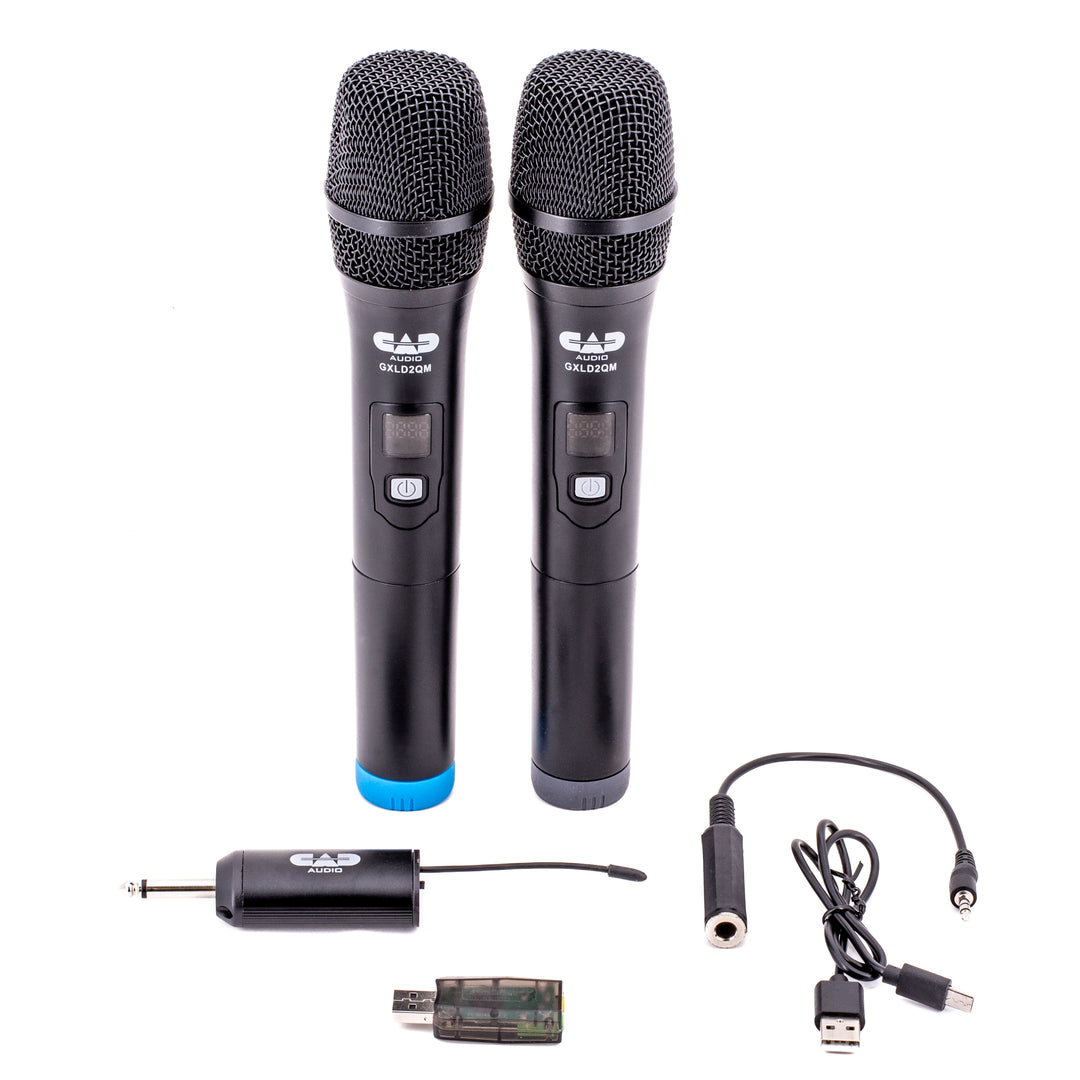 CAD Audio GXLD2QM - Digital Frequency Agile Dual Channel Wireless Microphone System