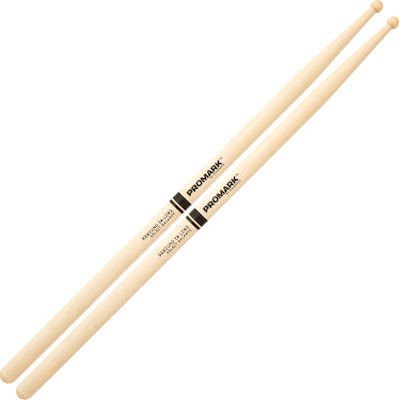 Promark RBM565LRW -Promark Rebound 5A LONG (.565" ) Maple Drum Sticks With Round Wood Tips