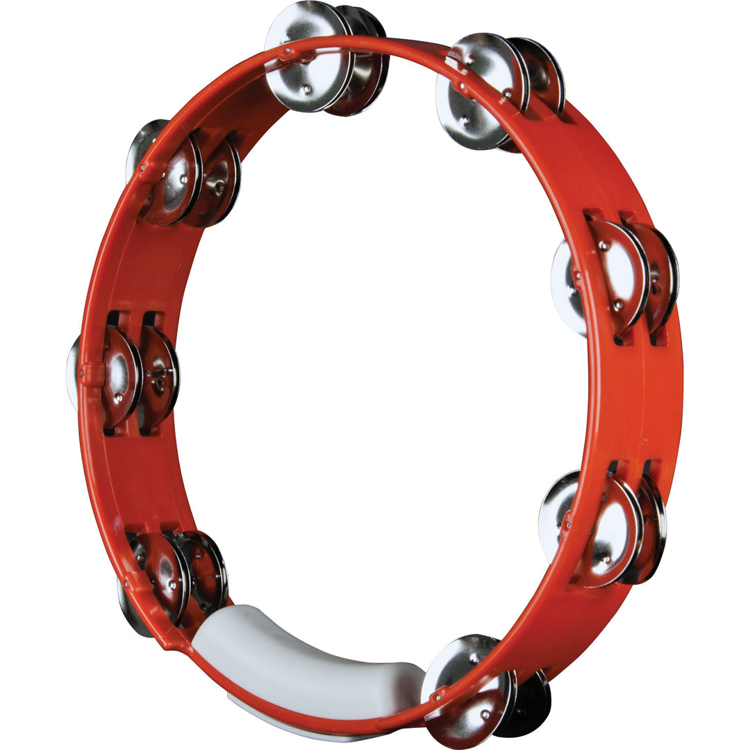 Rhythm Tech TC4030 10" Tambourine - Red w/ Nickel Jingles