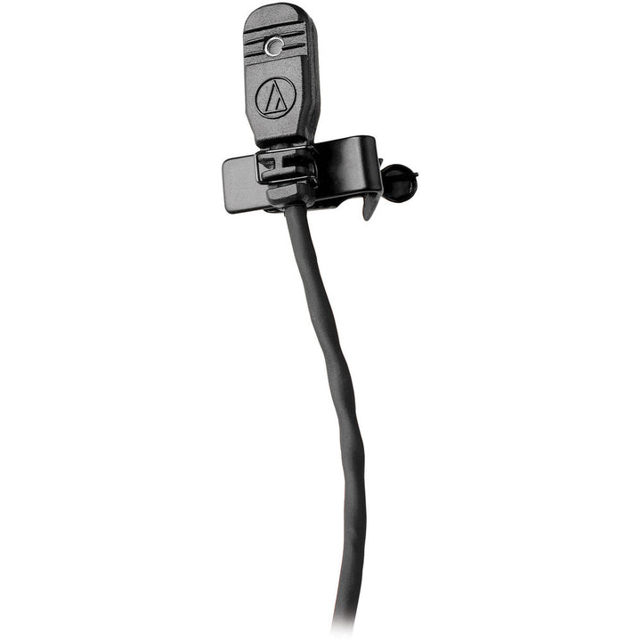 Audio-Technica MT830cH Omnidirectional Lavalier Microphone for Wireless (Black, Hirose 4-Pin cH-Style Connector)