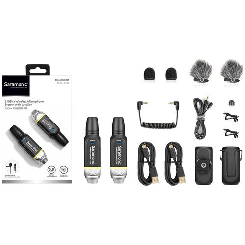Saramonic Blink800 B1(TX-35+RX-35) 5.8GHz Digital Wireless Microphone System