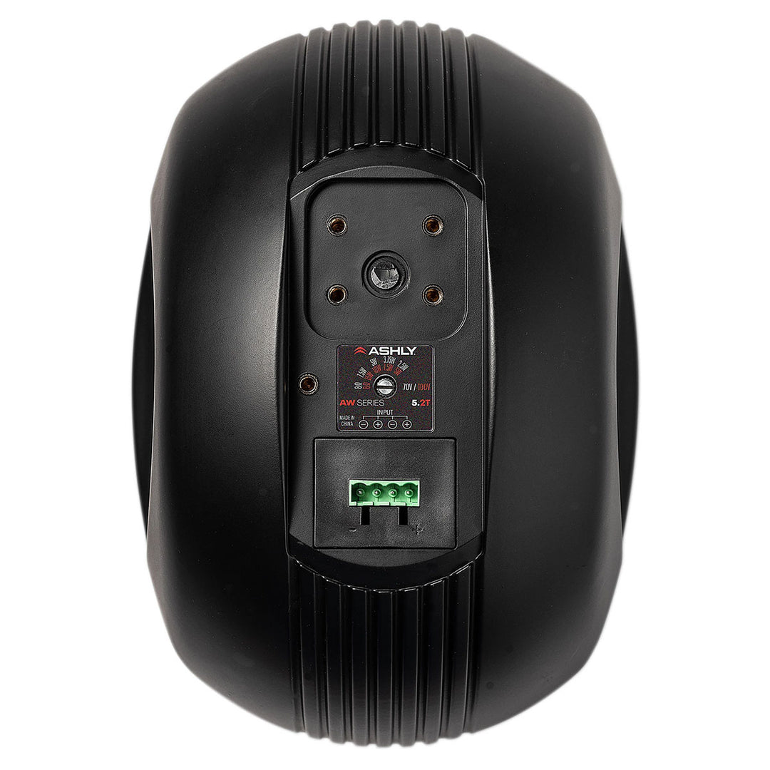 Ashly 5" IP54 All Weather Speaker (pair) - 50W/30W at 8 Ohms/70 Volt, -10dB at 80Hz - Black