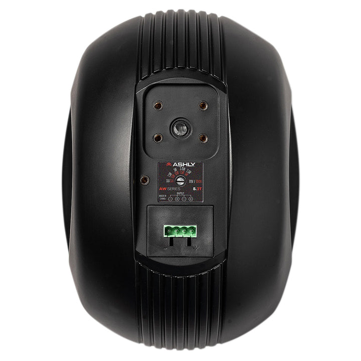Ashly 5" IP54 All Weather Speaker (pair) - 50W/30W at 8 Ohms/70 Volt, -10dB at 80Hz - Black
