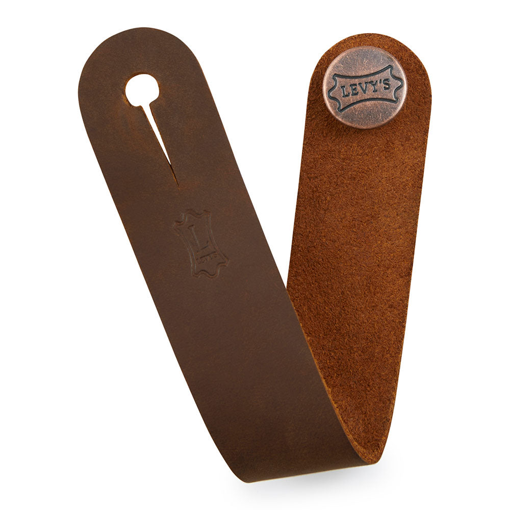 Levy's MM18CH Acoustic Adapter for Guitar Straps - Brown
