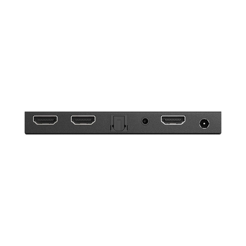 BZBGEAR - 2-Port 4K 60Hz HDMI Splitter with Down-Scaler w/Digital and Analog audio Output