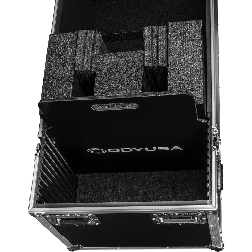Odyssey FZ2FSM50W Dual Flat-Screen Monitor Case with Casters - 50” to 58”
