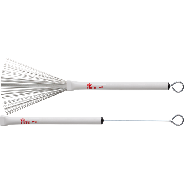 Vic Firth WB Jazz Wire Brushes Adjustable with Plastic Handle