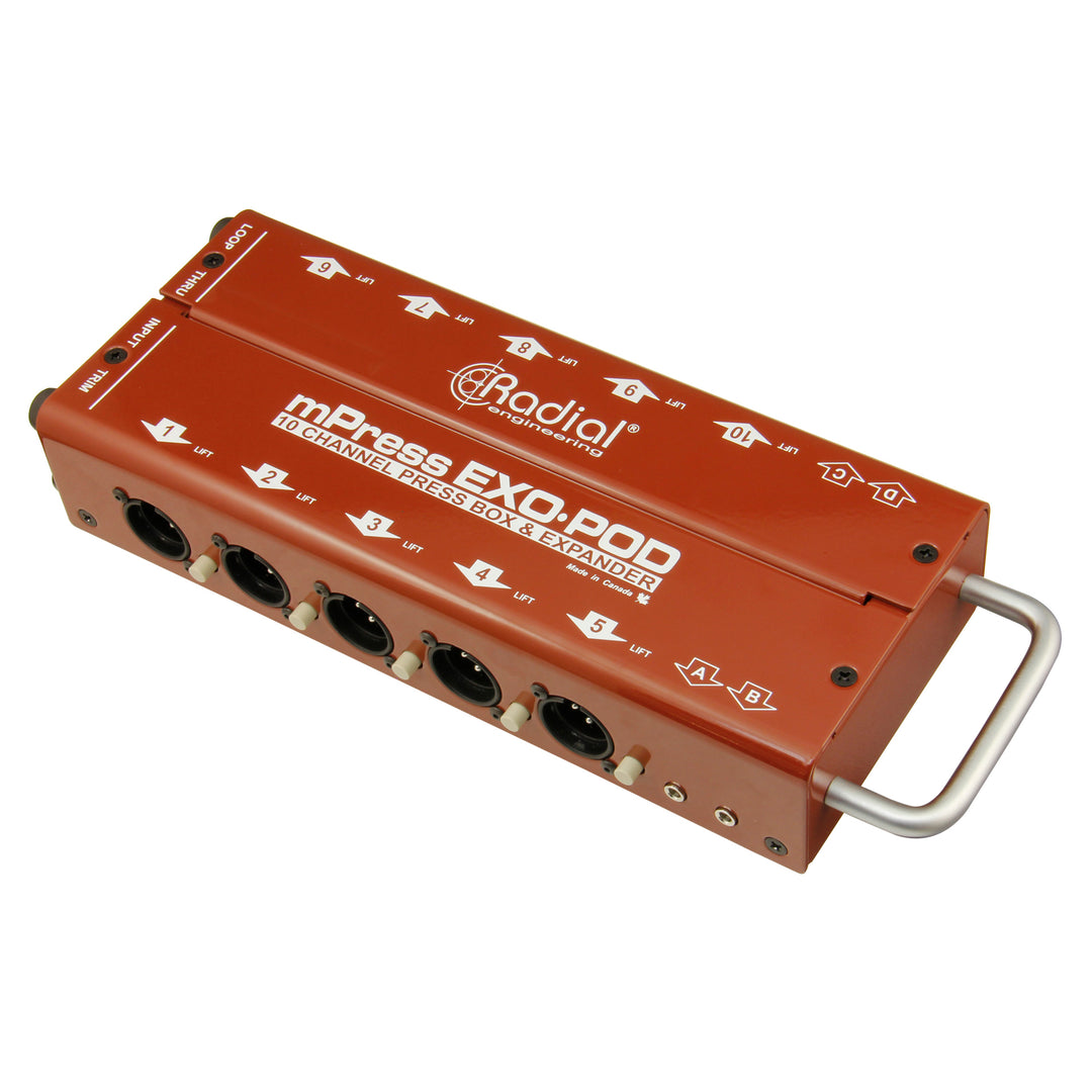 Radial Exo-Pod Broadcast Splitter with XLR & 3.5mm Connections