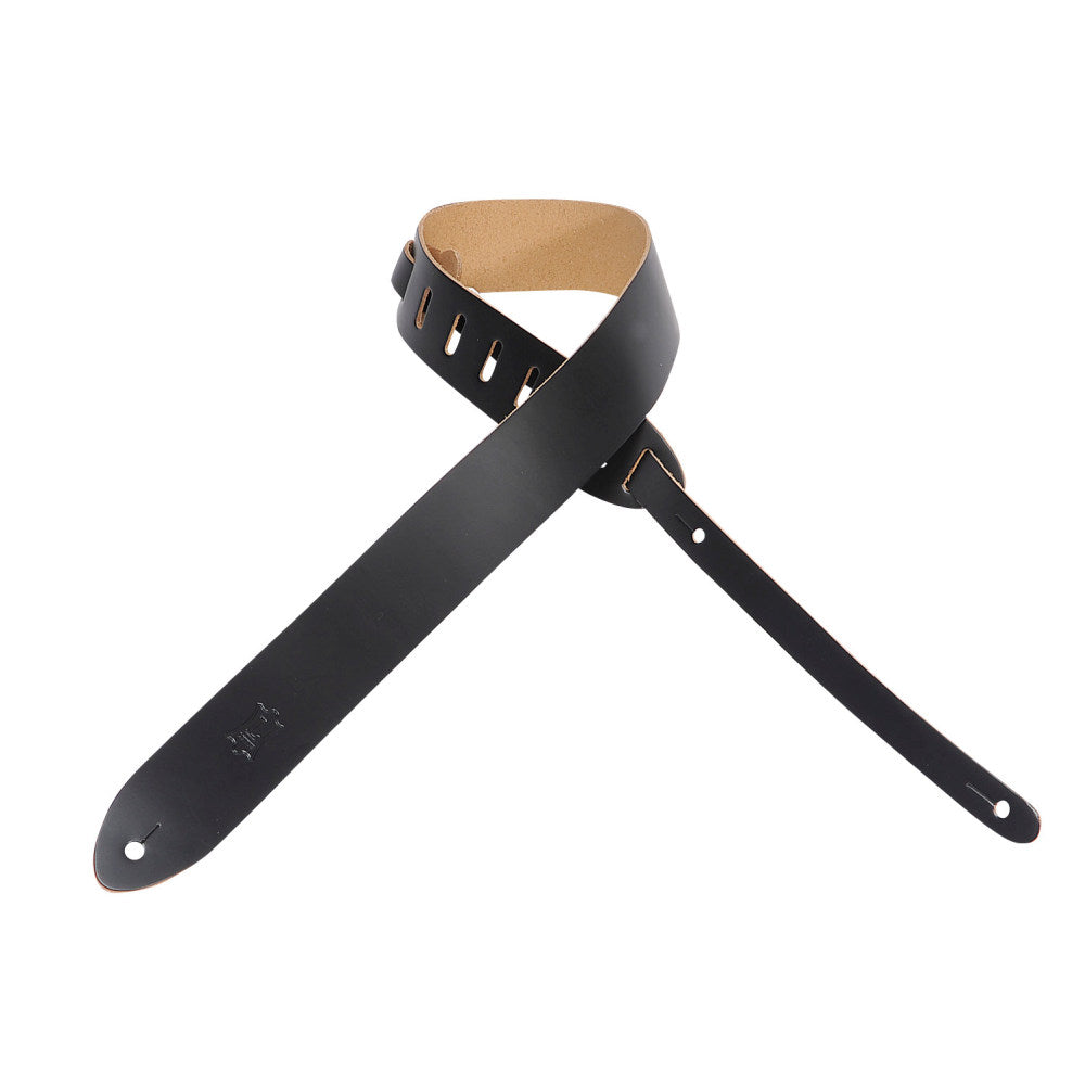 Levy's M12-BLK Chrome Tan Leather Guitar Straps