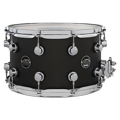 DW Performance Series Snare Drum 8x14 Hard Satin Lacquer - Charcoal Metallic
