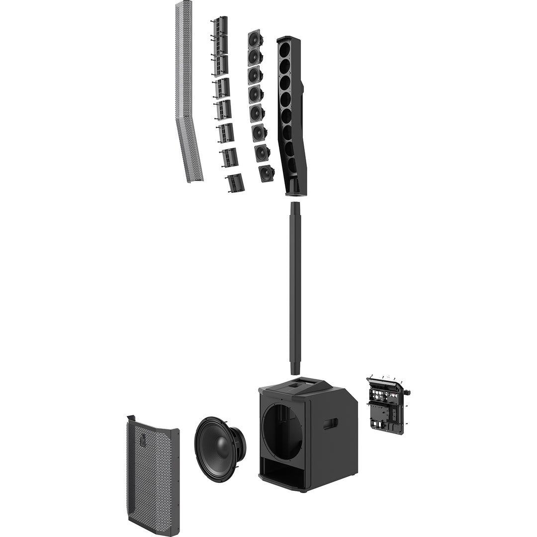 Electro-Voice Evolve 50M Powered Column Speaker System w/ Mixer - Black