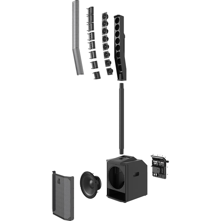Electro-Voice Evolve 50M Powered Column Speaker System w/ Mixer - Black