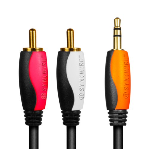 Sync SW-35RCAMM-2M - MP3 CABLE - 3.5 Stereo Male to 2X RCA Male - 2m