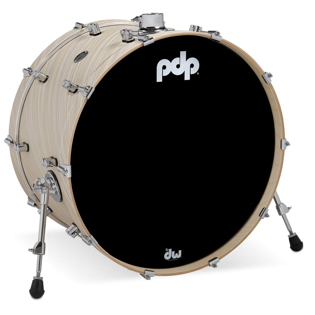 PDP Concept Maple Finish Ply 14x24 Bass Drum w/ BDM Bracket (No Tom Holder) - Twisted Ivory