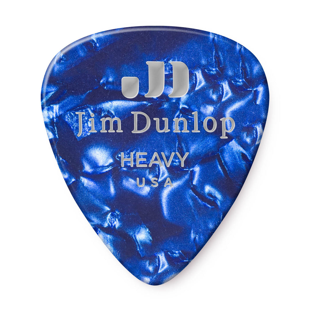 Dunlop 483P-10-HV Celluloid Blue Pearl Cl-12/Pk Celluloid Blue Pearl Cl-12/Pk