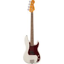Squier Classic Vibe '60s Precision Bass Laurel Fingerboard Electric Bass Guitar - Olympic White