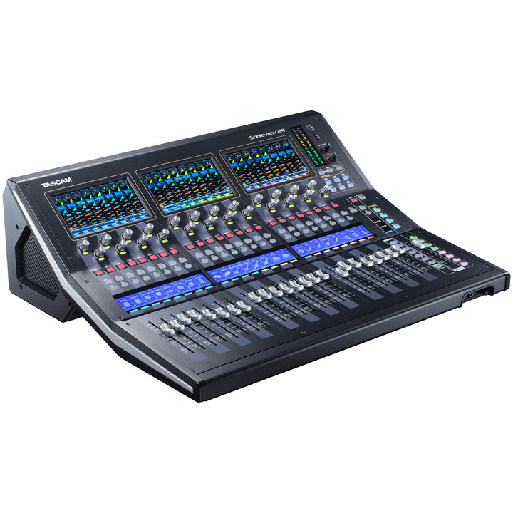 TASCAM VIEW (Visual Interactive Ergonomic Workflow) 24 Input Digital Mixing System