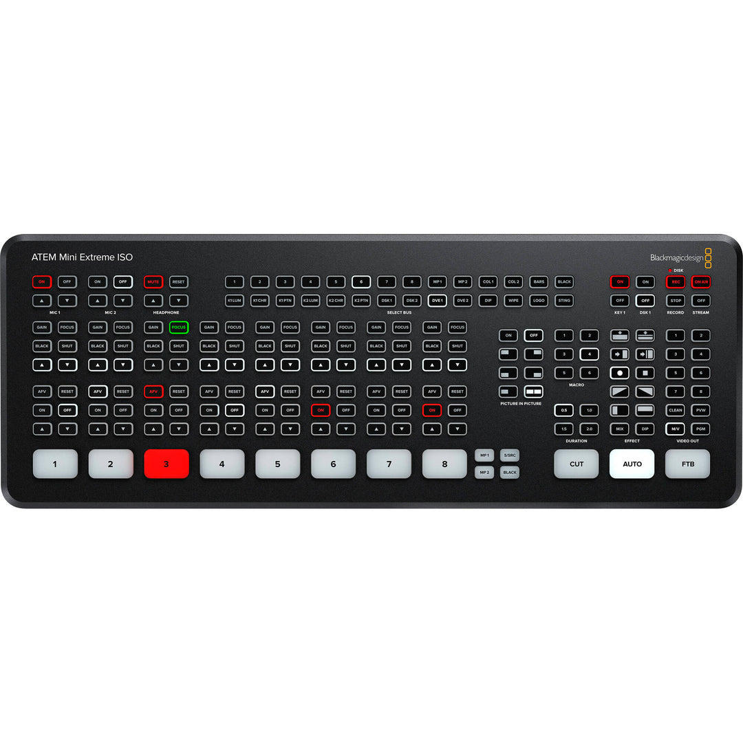 Blackmagic Design ATEM Extreme ISO Switcher with 9 Stream Recording Engine