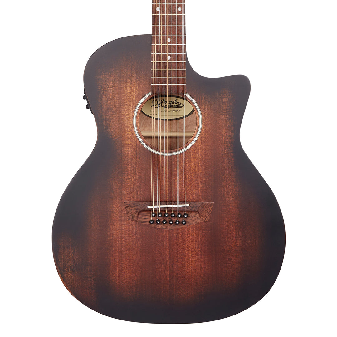 D’Angelico Premier Fulton LS 12-String Acoustic Guitar - Aged Mahogany