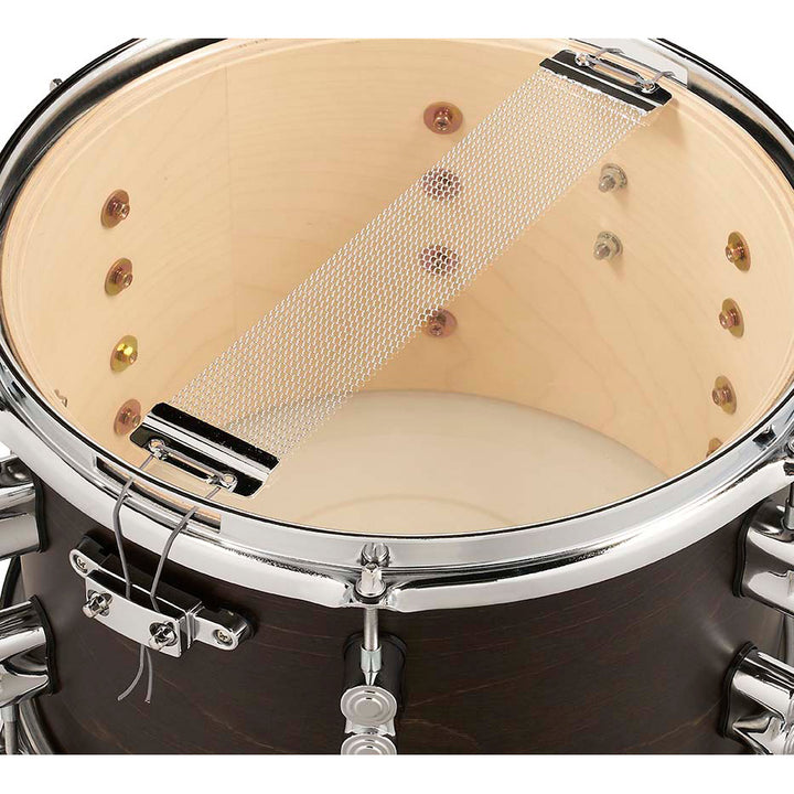 PDP Concept Maple 8x12 Dry Snare Drum w/ Chrome Hardware - Satin Walnut Stain