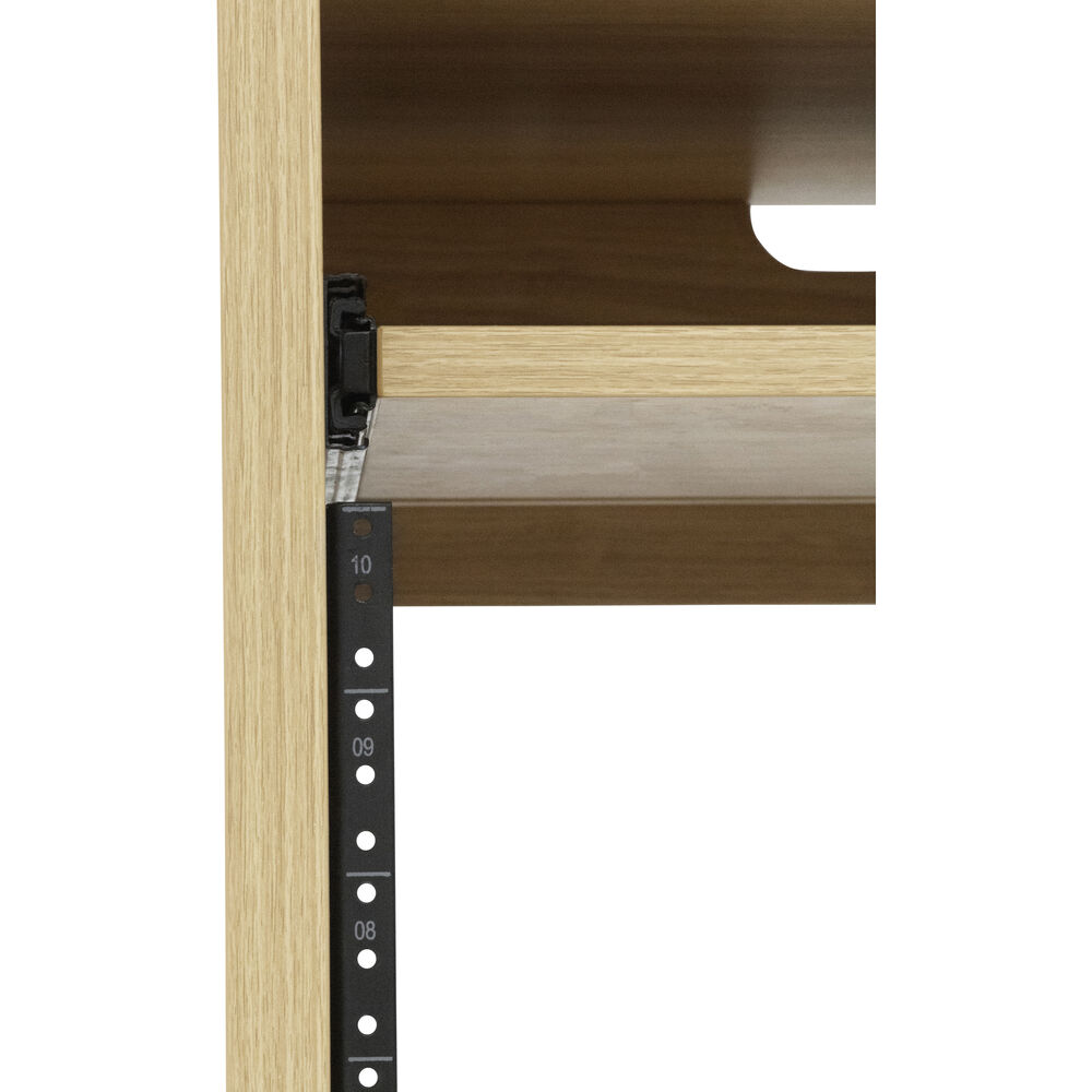 10 Inch Rack Table Gator Elite Series 10 RU Studio Rack Table - Natural Maple Matte ...
