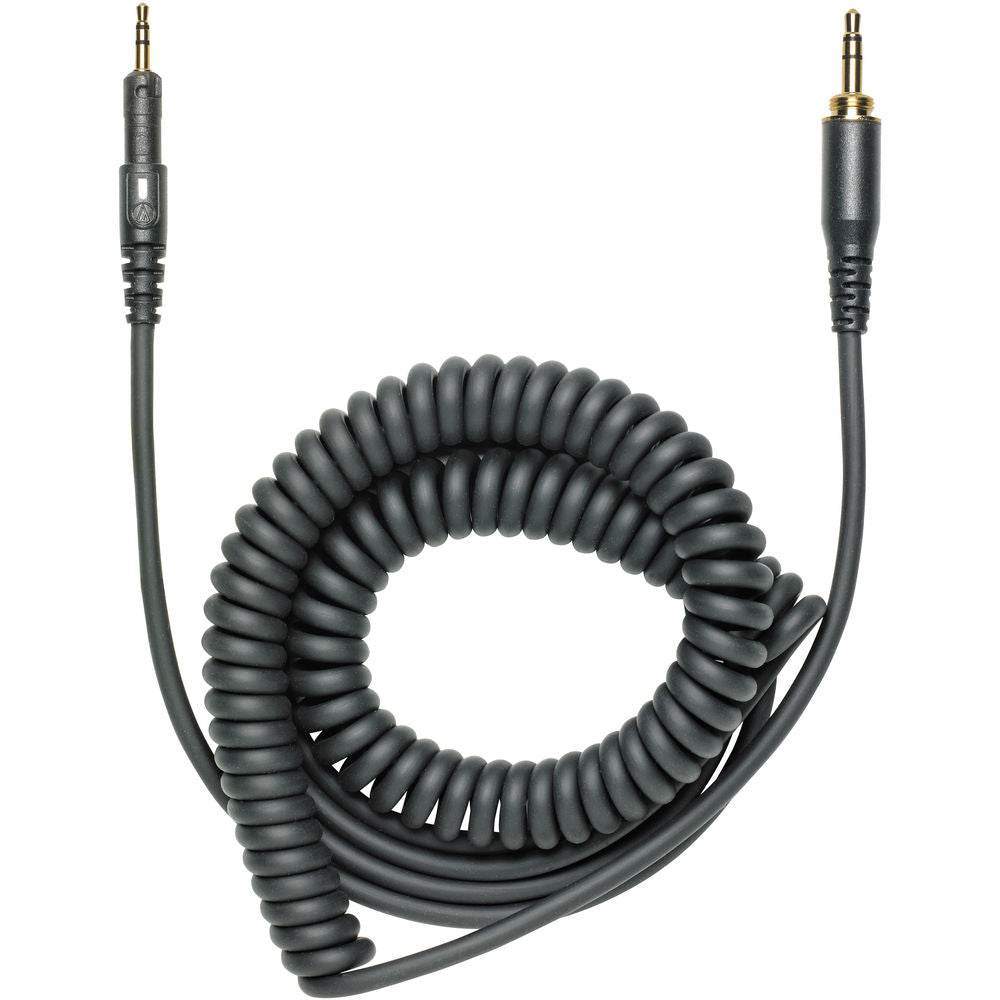 Audio-Technica HP-CC Replacement Cable for ATH-M40x and ATH-M50x - 1.2m-3m Coiled (Black)