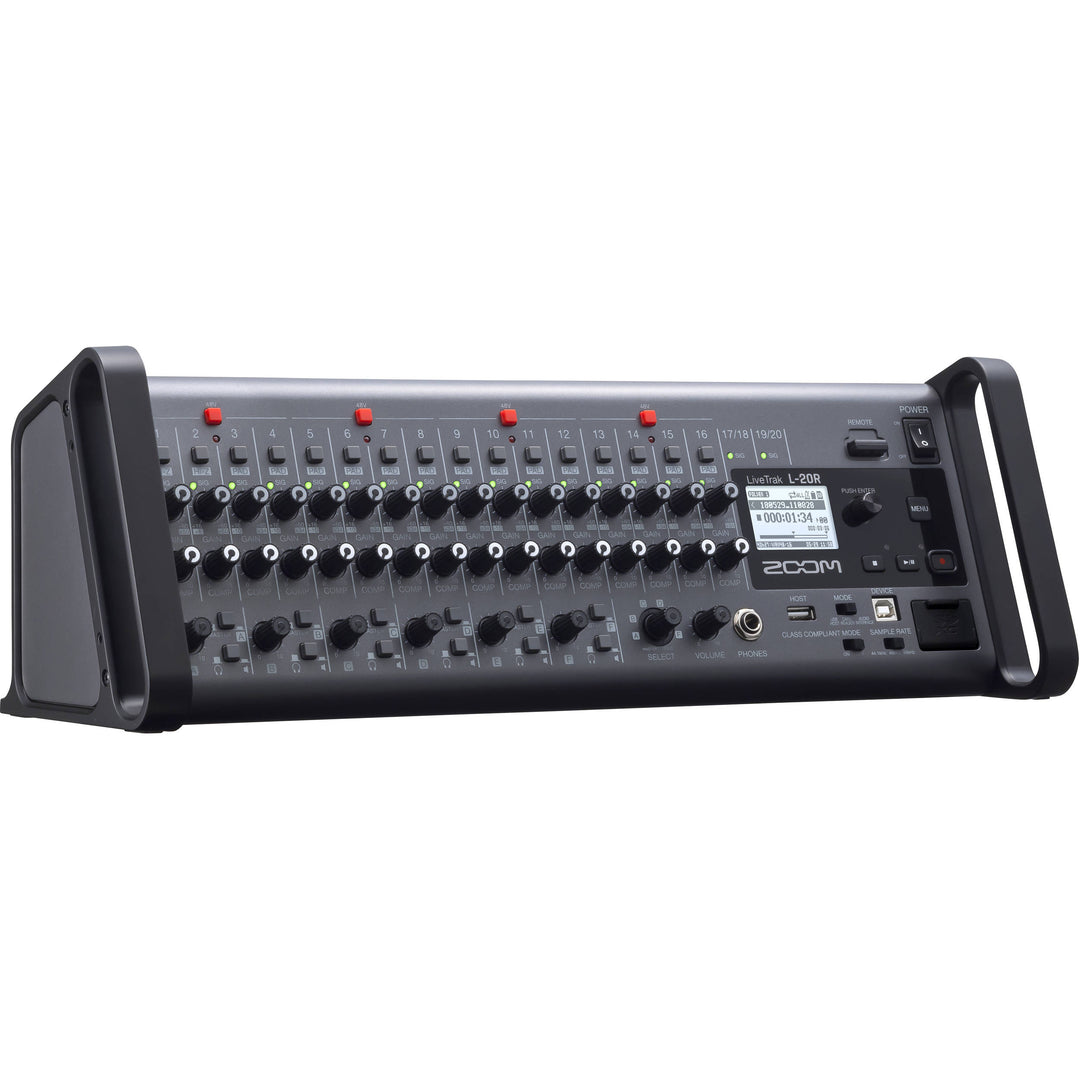 Zoom LiveTrak L-20R Rack-Mount Digital Mixer and Recording Interface