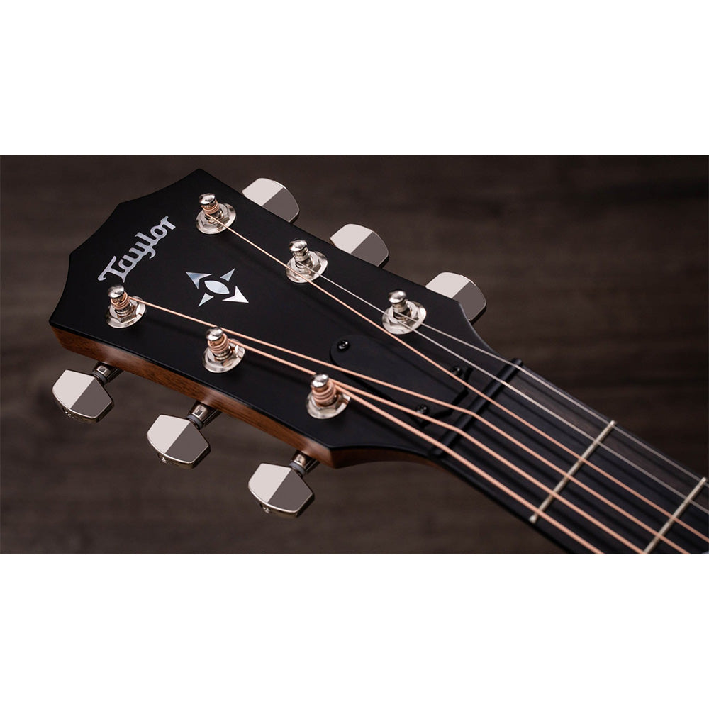 Taylor Guitars Builder's Edition 717e, West African Crelicam Ebony Fretboard, Expression System ® 2 Electronics, Non-cutaway with Taylor Deluxe Hardshell-Western Floral Case