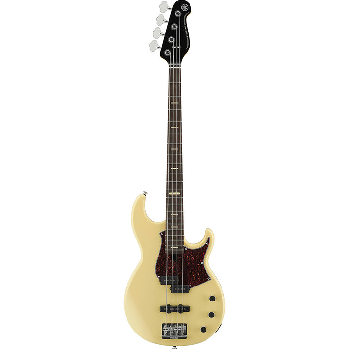 Yamaha BBP34II Alder/Maple/Alder body, 4-String Bass Guitar w/ Hardshell Case - Vintage White
