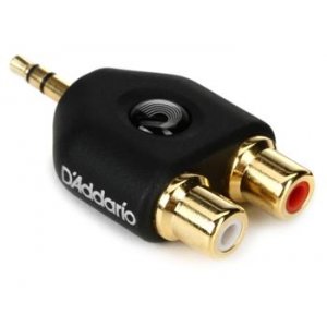 D'Addario PW-P047C - ADPT, 1/8'' ST ML TO DL RCA FM