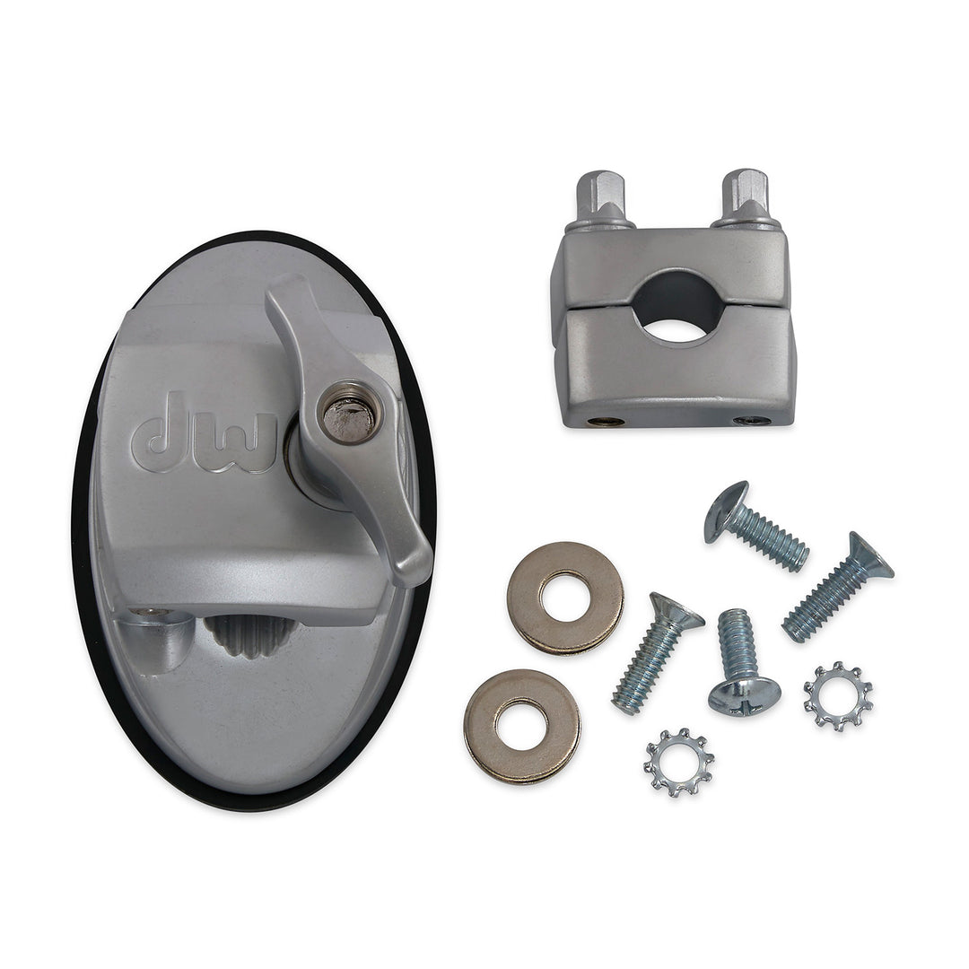 DW Tom Bracket, Pre 2012 w/ Mounting Screws - Satin Chrome